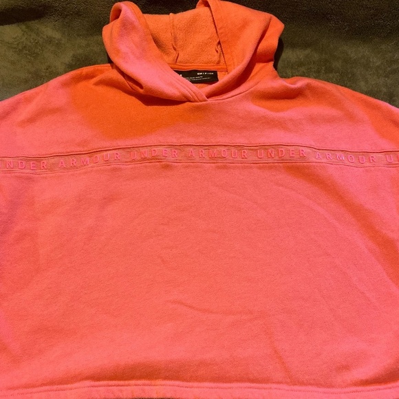 Pink Under Armour Loose Fit Crop Sweater - Picture 3 of 3